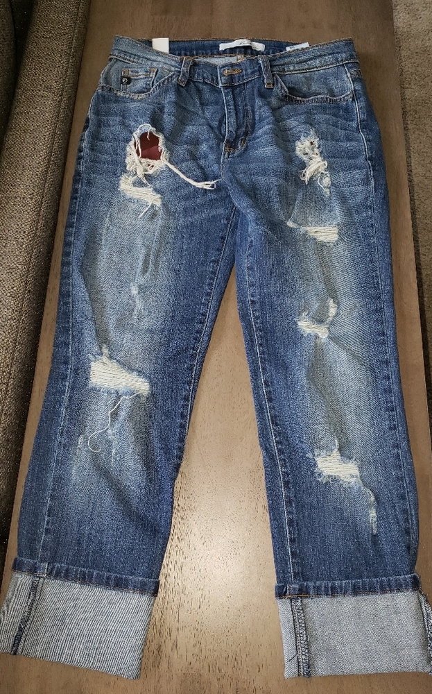 Kancan Crop boyfriend denim